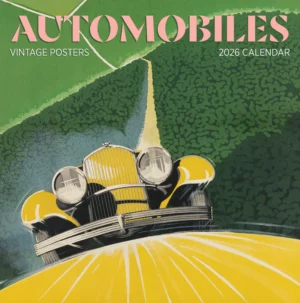Automobiles Vintage Posters 2026 Wall Calendar