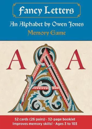 Pomegranate Fancy Letters: An Alphabet by Owen Jones Memory Game