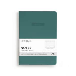 Mi-Goals A5 Notes Lined Journal - Teal