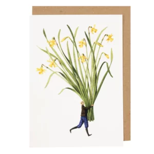 Spring Flowers Tete a Tete Greeting Card