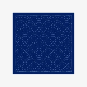 Sashiko Sampler - Navy Wave Crest